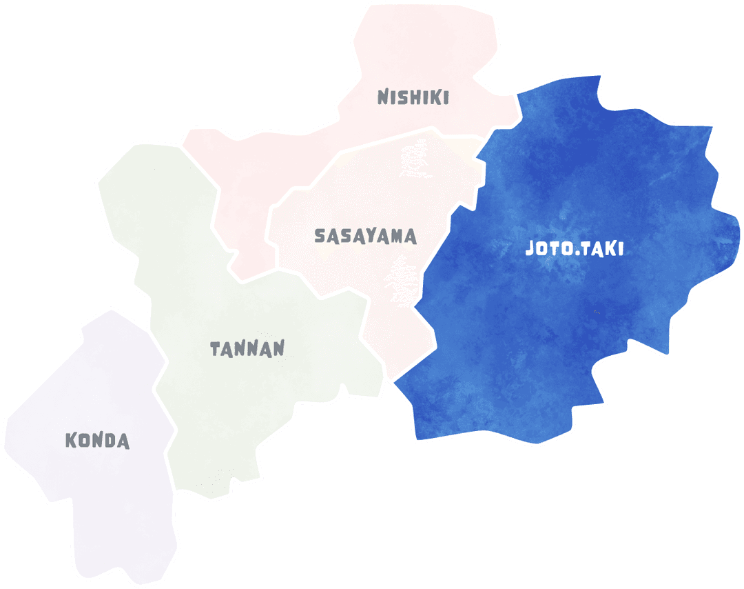 城東・多紀地区 のマップ画像