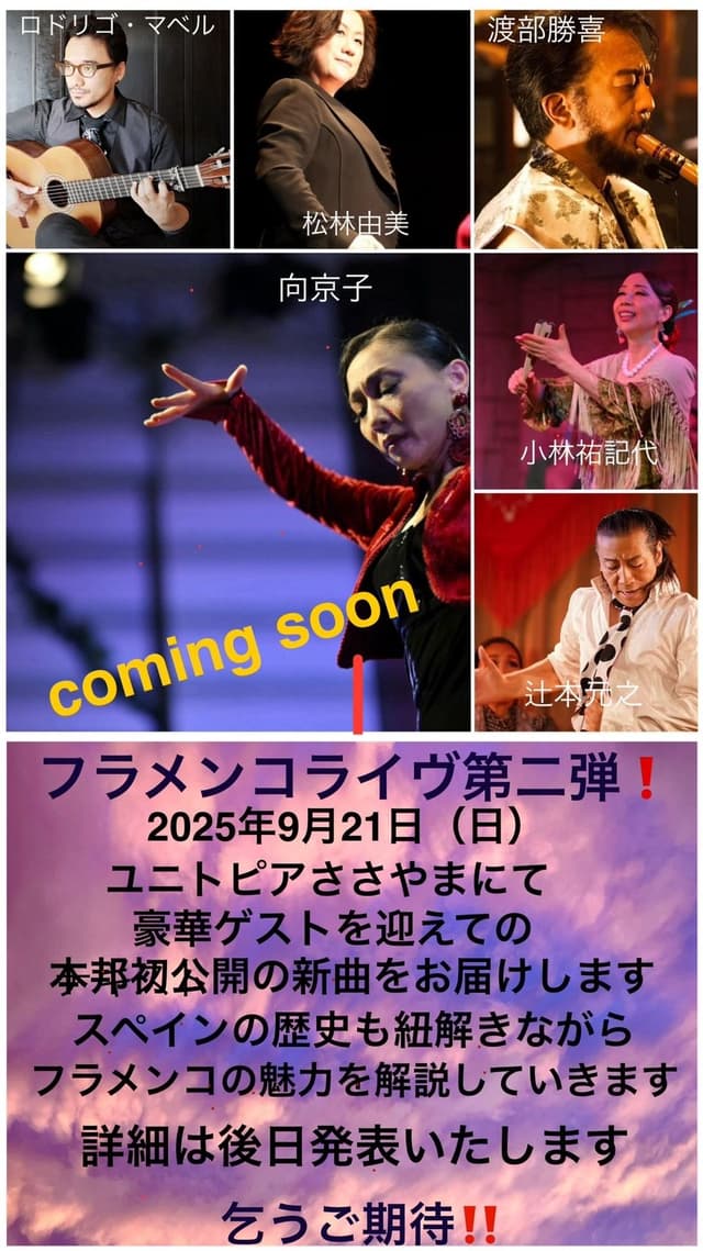 フラメンコダンス スペインの風2、ジャズライブ 日本屈指のサックス奏者 多田誠司