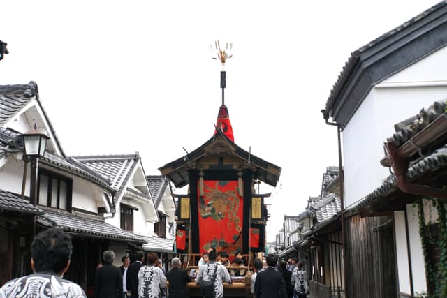 篠山春日神社秋祭り 鉾山町内巡行