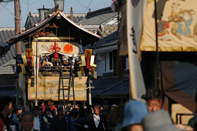 Tambasasayama Castle Town Kasuga Shrine Autumn Festival